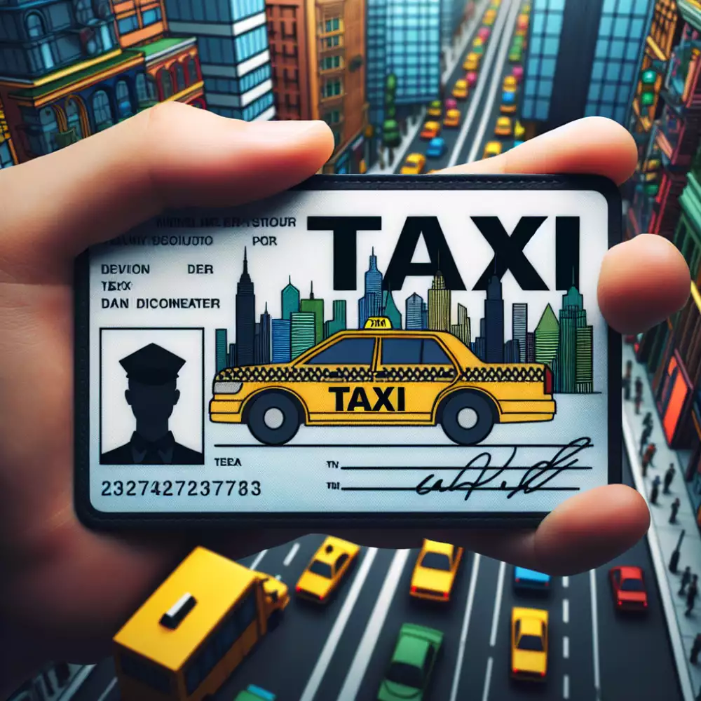 prukaz ridice taxi