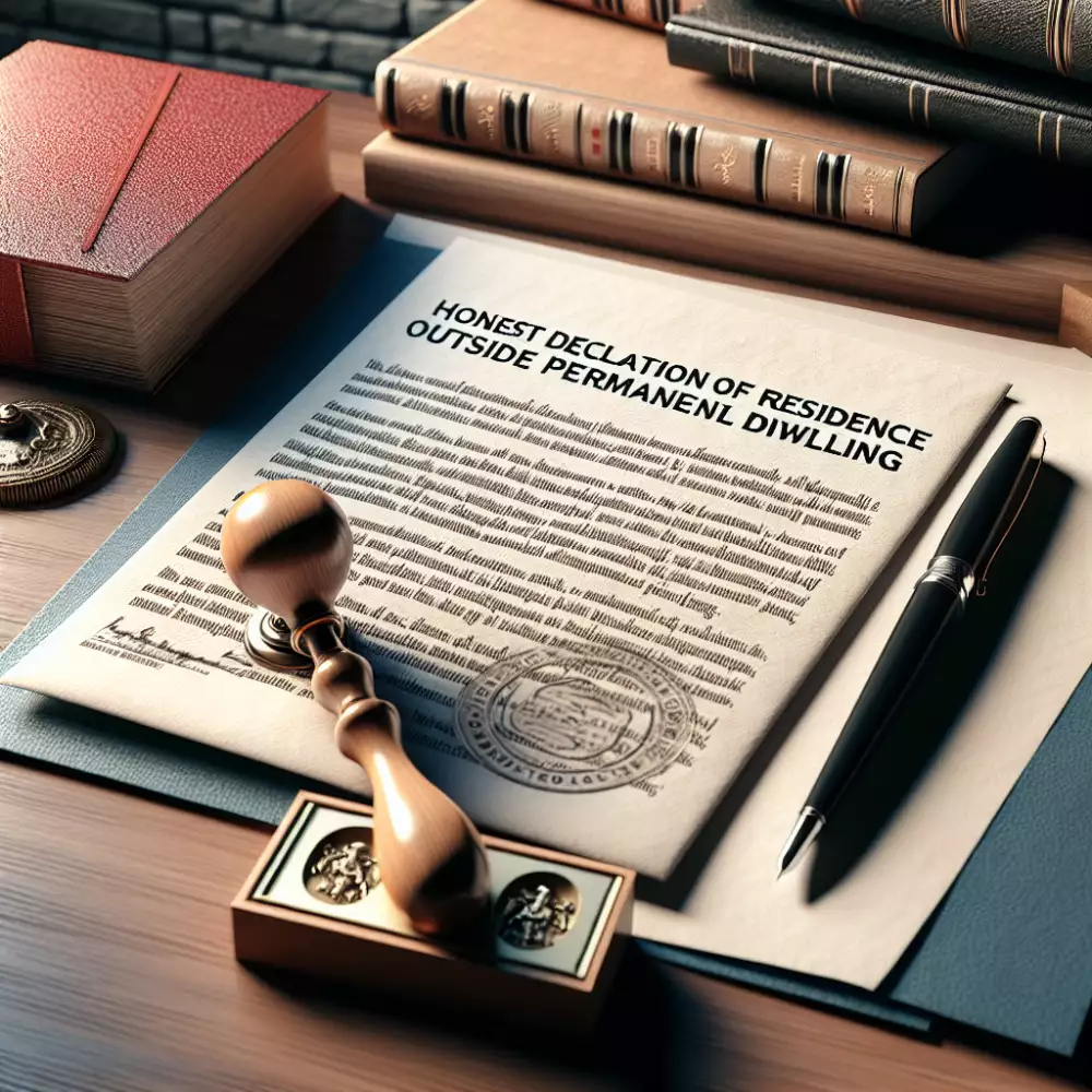 čestné prohlášení o bydlení mimo trvalé bydliště